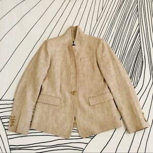 J.Crew Linen Regent blazer size 10p